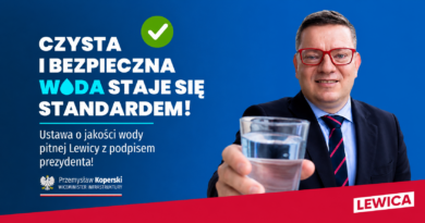 Czysta i bezpieczna woda staje się standardem. Ustawa Lewicy z podpisem Prezydenta